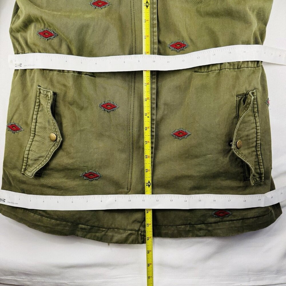 NWT Desigual Flix 2 In 1 Military Parka Jacket Sequins Size 32 Detach Line Small - Picture 11 of 16